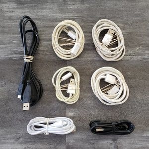 White & Black Android Micro USB Cable 7 Bundle
